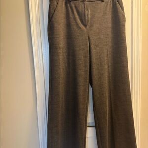 Simply Vera Vera Wang Brown Checkered Wide Leg Pants